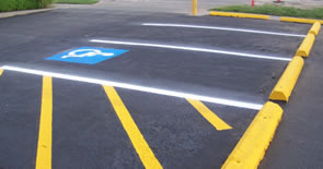 handicap parking lines